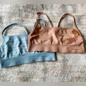 2 Patagonia active mesh sports bras